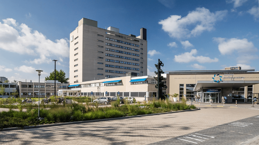 het maxima ziekenhuis in Eindhoven van buitenaf gezien