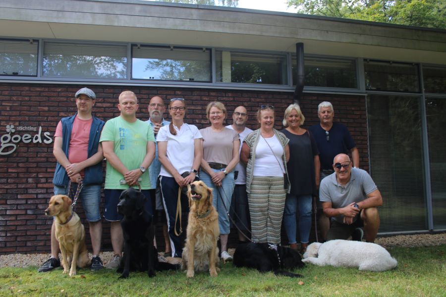 Groepsfoto van de deelnemers van het trainingsweekend